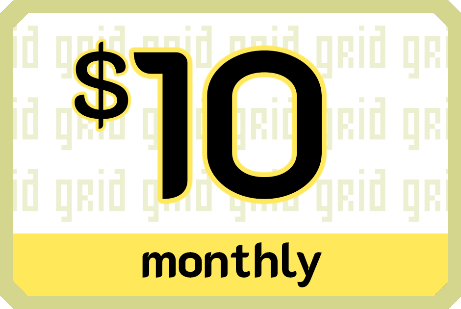 Support Grid at $10/month